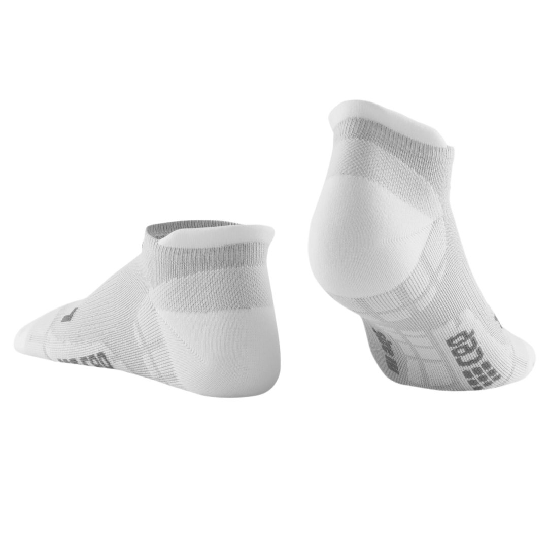 Ultralight No Show Compression Socks, Men, Carbon/White, Back View