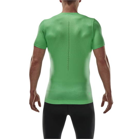 Ultralight Short Sleeve Shirt, Men, Green, Back View Model