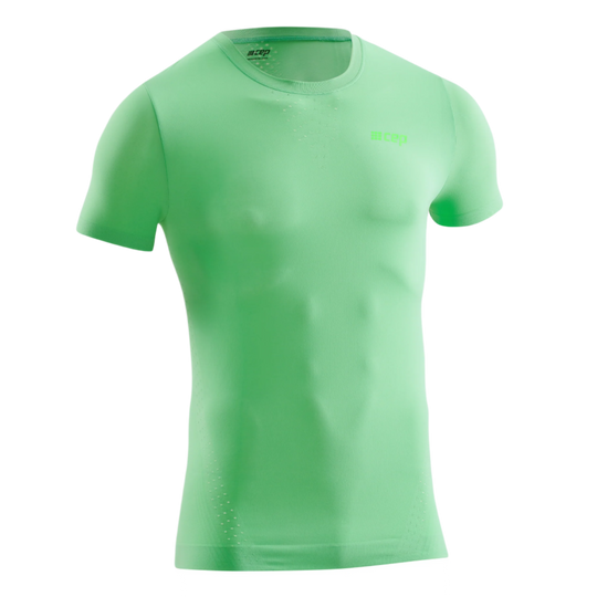 Ultralight Short Sleeve Shirt, Men, Green. Front View