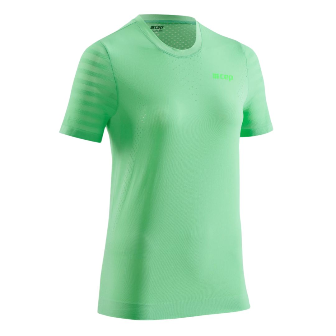 Ultralight Short Sleeve Shirt, Women, Green, Front View