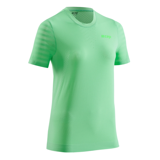 Ultralight Short Sleeve Shirt, Women, Green, Front View