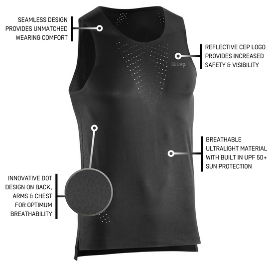 Ultralight Tank Top, Men, Black, Details