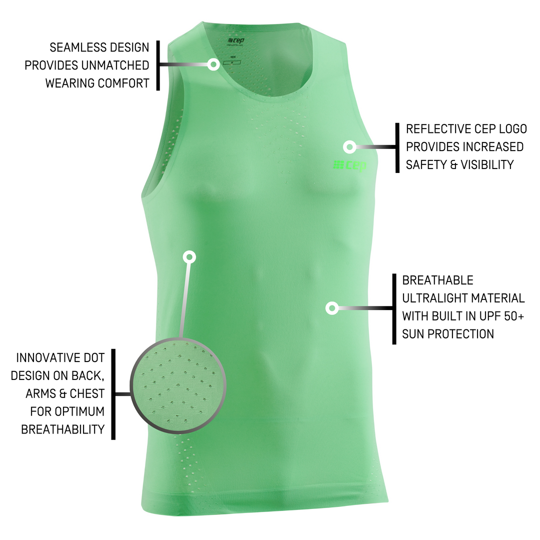 Ultralight Tank Top, Men, Green, Details