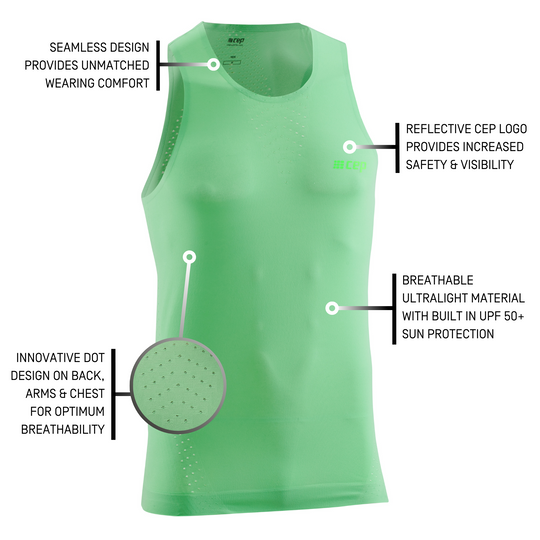 Ultralight Tank Top, Men, Green, Details