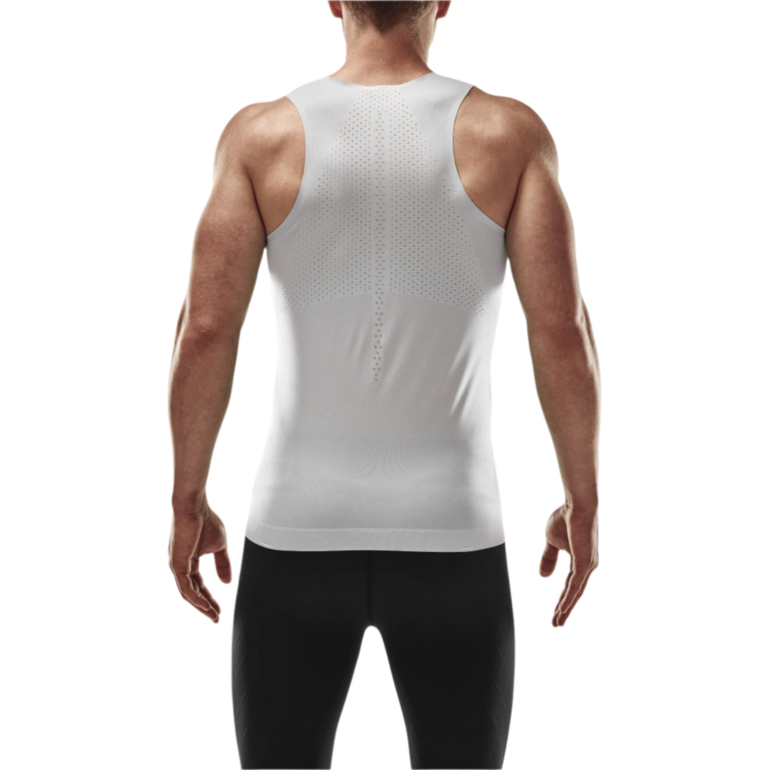 Ultralight Tank Top, Men, White, Back-View Model