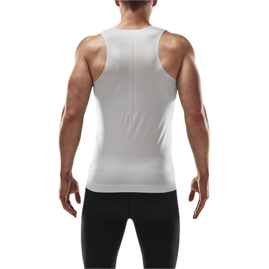 Ultralight Tank Top, Men, White, Back-View Model