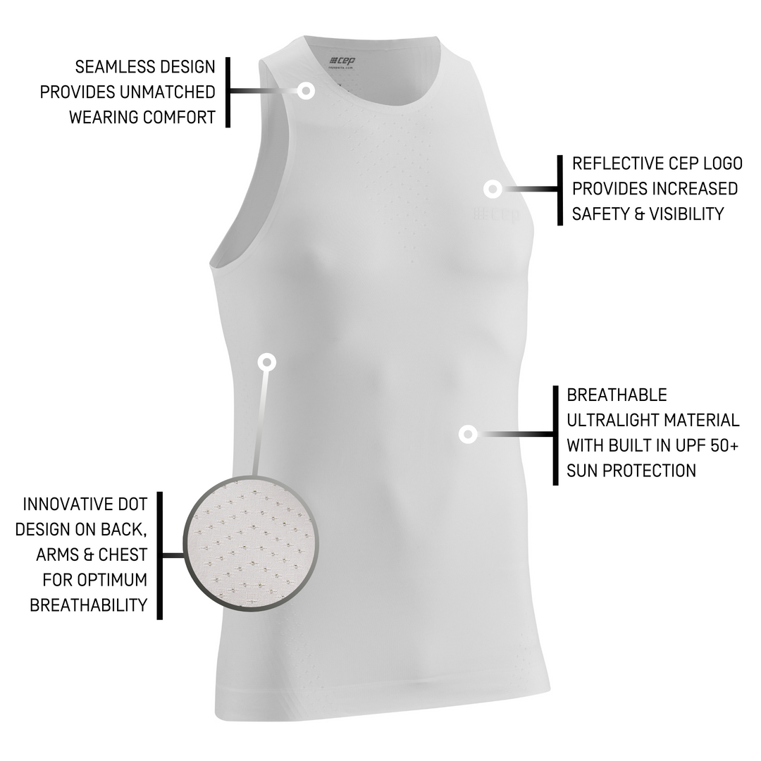 Ultralight Tank Top, Men, White, Details