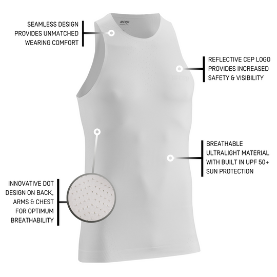 Ultralight Tank Top, Men, White, Details