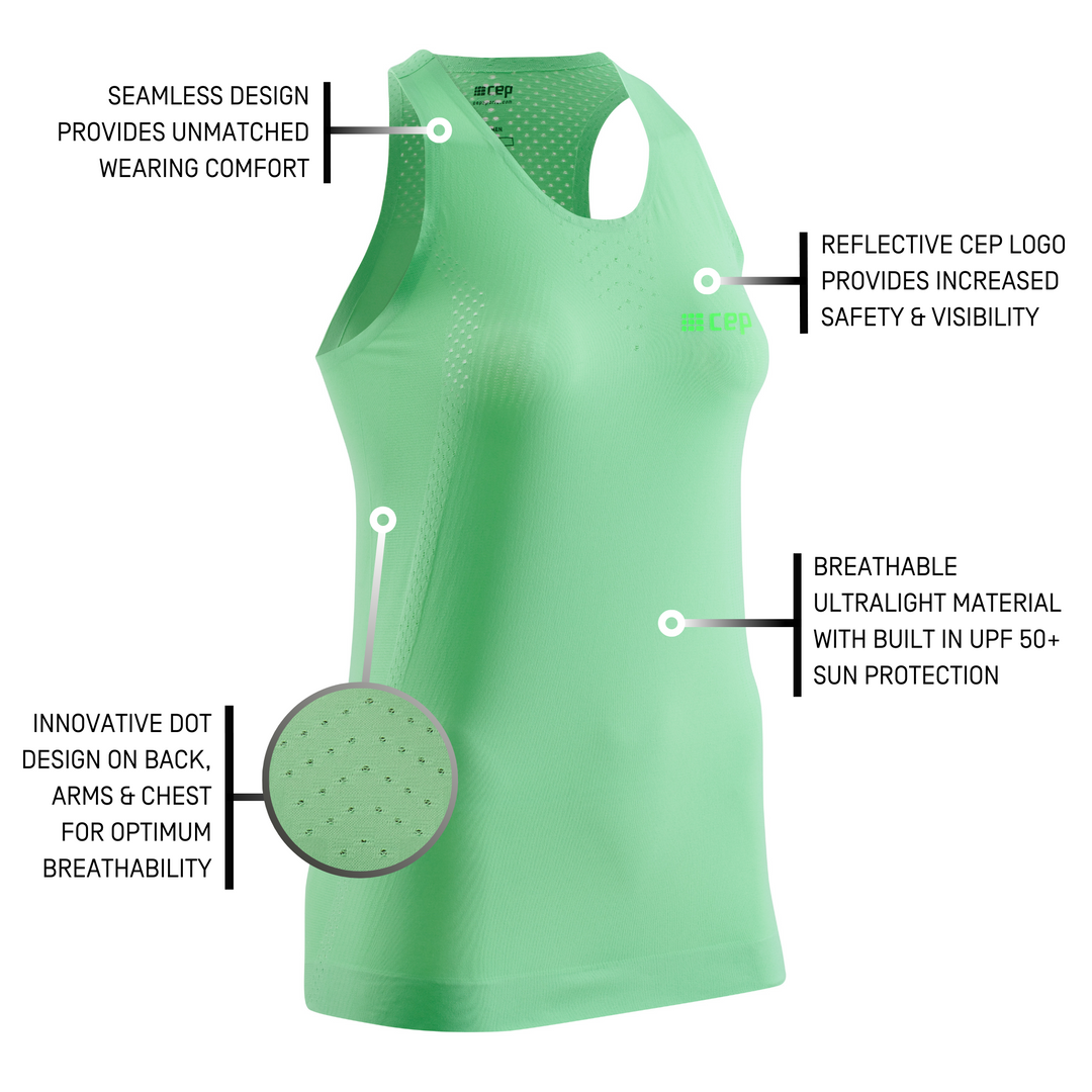 Ultralight Tank Top, Women, Green, Detail