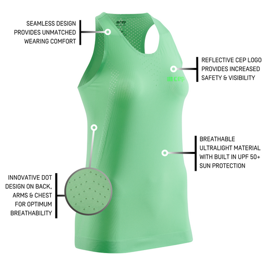 Ultralight Tank Top, Women, Green, Detail