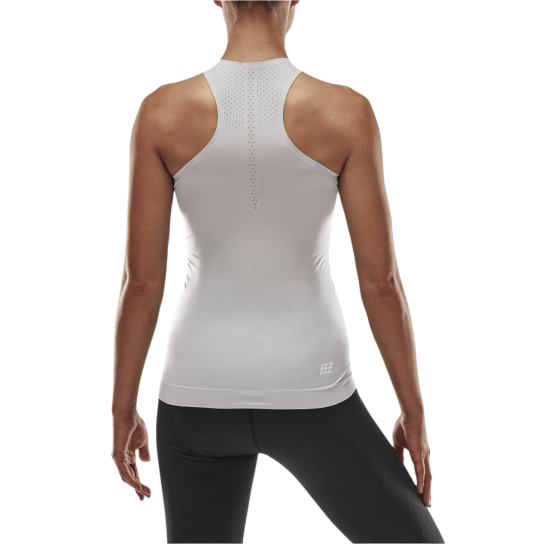 Ultralight Tank Top, Women, White, Back View Model