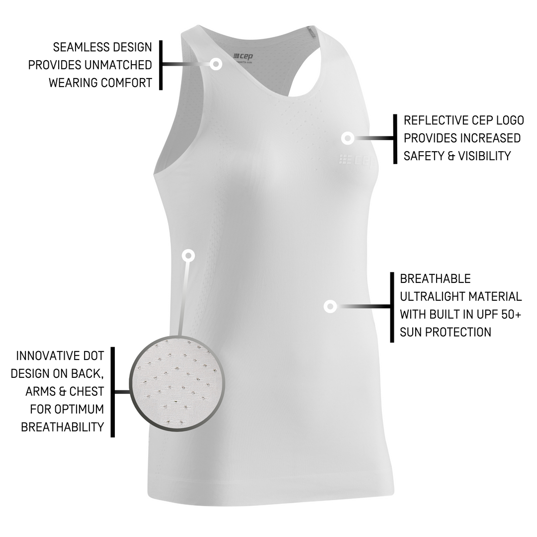 Ultralight Tank Top, Women, White, Detail