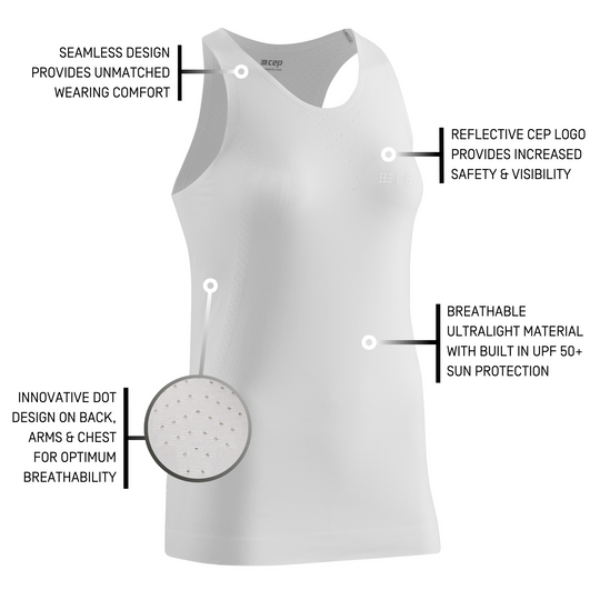 Ultralight Tank Top, Women, White, Detail