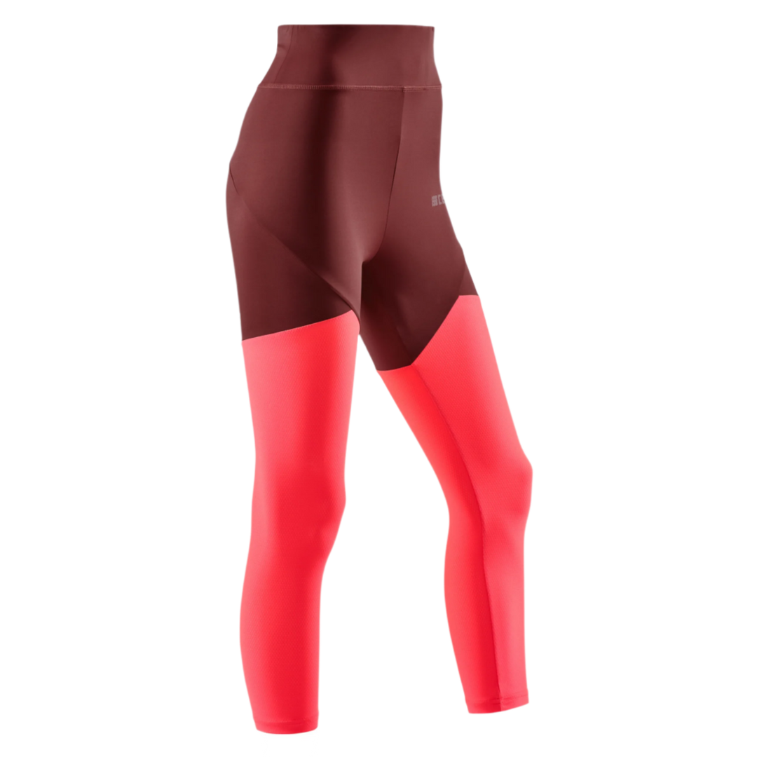 Ultralight Tights 7/8, Women, Dark Red/Pink, Front View